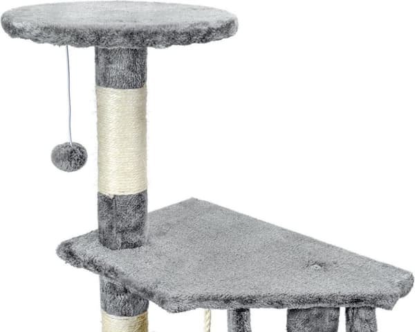 Premium Hållbar Kattklätterträd med Sisalrep & Mjuk Polstring för Oändligt Lek