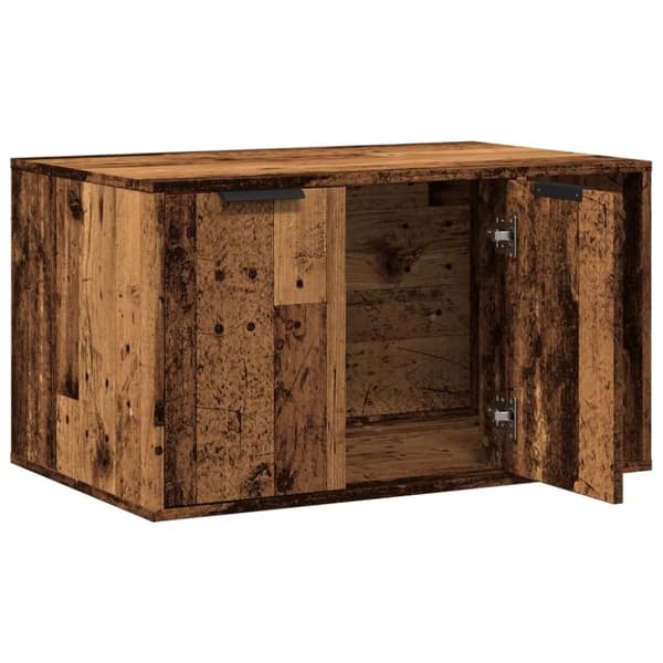 vidaXL Skap til kattetoalett gammelt tre 80x50x45 cm konstruert tre