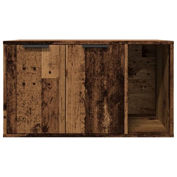 vidaXL Skap til kattetoalett gammelt tre 80x50x45 cm konstruert tre