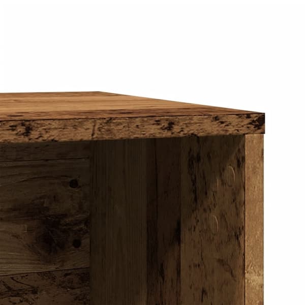 vidaXL Skap til kattetoalett gammelt tre 80x50x45 cm konstruert tre