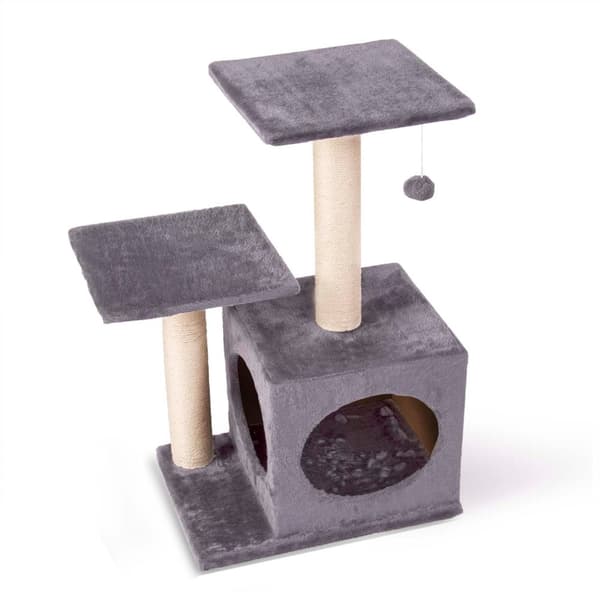 Cat Scratcher 71 cm DR-263 Pethaus med mus, Grå