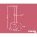 Miniatyrbild 4 av 4: Kerbl Skrapstolpe Venus 109 cm Brun