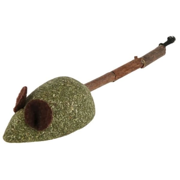 Kerbl Matatabi mus - brun/grön - 11 cm