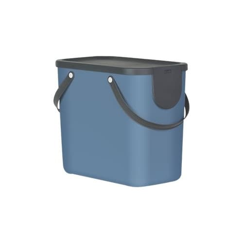 Rotho Albula Recycling Garbage System - avfallskorg - 25 L - plast - horisontblå
