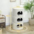 Miniatyrbild 3 av 11: Rootz 4 Tier Cat Barrel - Cat Tower - Indoor Cat House - Scratch & Play - 51 cm Ø x 100 cm h