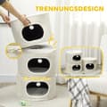 Miniatyrbild 4 av 11: Rootz 4 Tier Cat Barrel - Cat Tower - Indoor Cat House - Scratch & Play - 51 cm Ø x 100 cm h