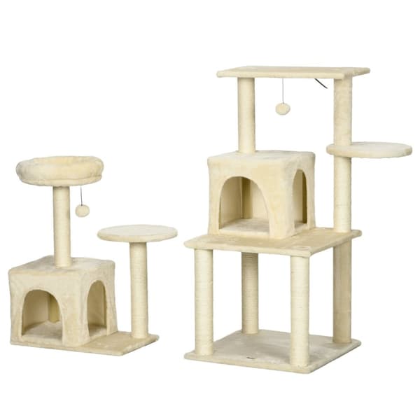 Rootz Cat Tree - Climbing Tree - Scratching Post - Multi -Level Fun - 171cm höjd - 49W x 49d x 171h cm