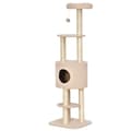 Miniatyrbild 1 av 7: Rootz Cat Tree med Sisal Scratching Post - Cat Condo - Plush Cat Tower - Skyddar möbler - 45L X 40W X 148H CM