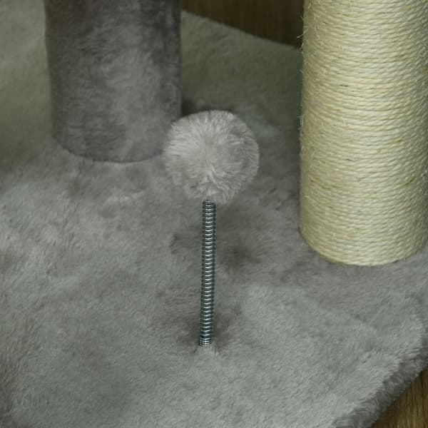 Rootz Cat Tree - Kiipeilypuu - CAT -aktiviteettikeskus - Kynsiteroittaminen - 4 alusta 146 cm - Paranna kotiasi tyylillä ja toiminnalla!