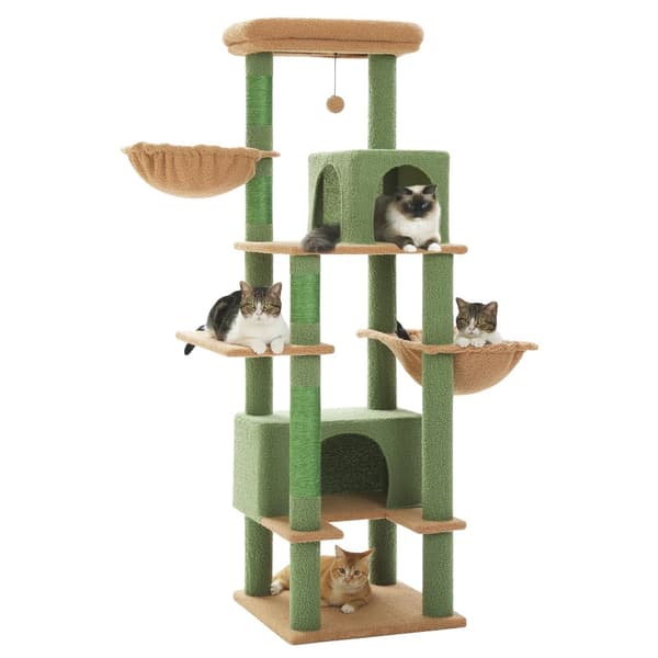 Kaktus Katte Træ, Egnet til Store Katte, 168 cm Højde,AMT0223GN-L, XL