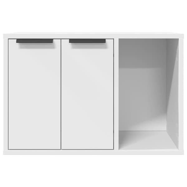 vidaXL toiletskjuler til kattebakke 60x40x40 cm konstrueret træ hvid