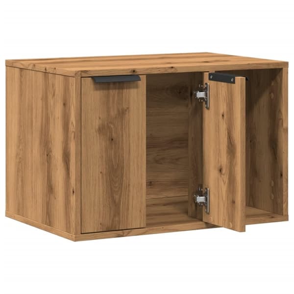 vidaXL Skap til kattetoalett artisan eik 60x40x40 cm konstruert tre