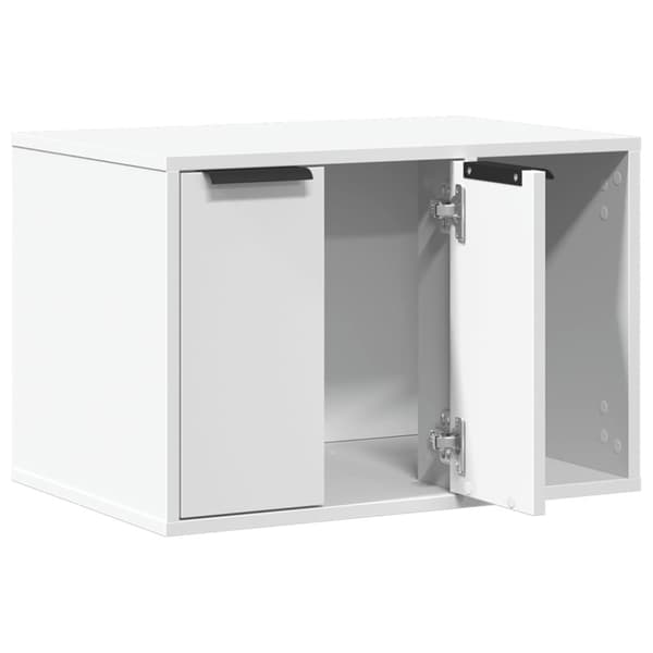 vidaXL Skåp för kattlåda vit 60x40x40 cm konstruerat trä
