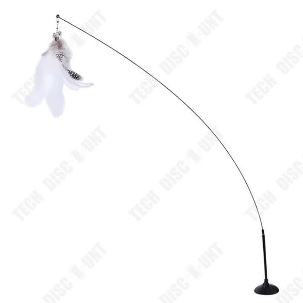 TD® självläkande sugkopp Retande Cat Stick Feather Bell Super lång Retande Cat Stick Feather Retande kattleksak