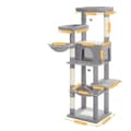 Miniatyrbillede 1 af 2: Multi-Level Katte Træ, Rummelig Hængekøje, Holdbar Konstruktion,L, AMT0305GY