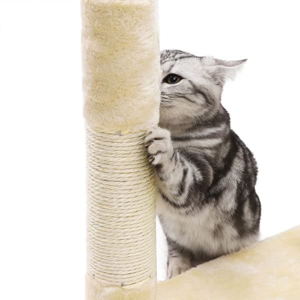 Titel: Katte træ, Feandrea, 138 cm høj, Lysegrå.