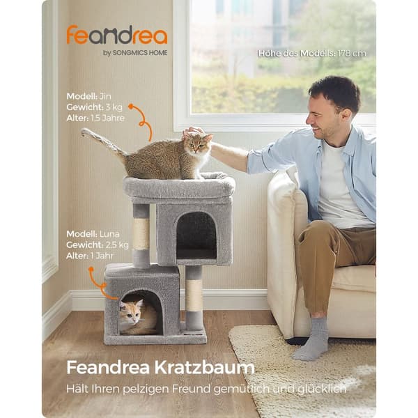 Kradsetræ, Feandrea, 40x30x67 cm, Røggrå.