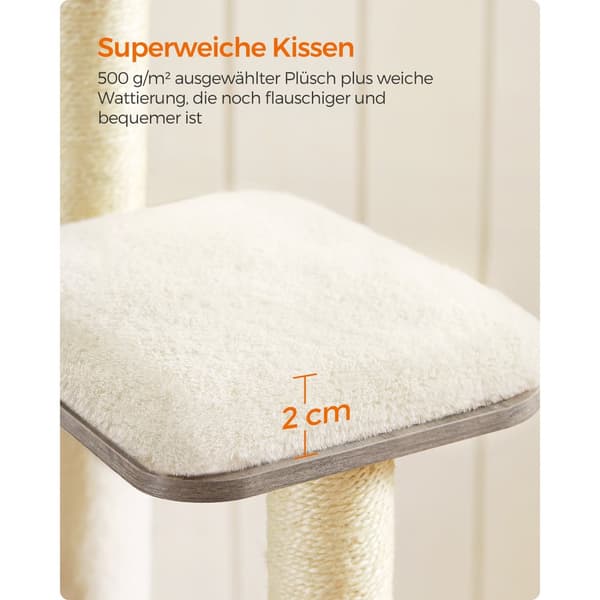 Kissan kiipeilypuu, Feandrea, 165 cm, Vintage ruskea.