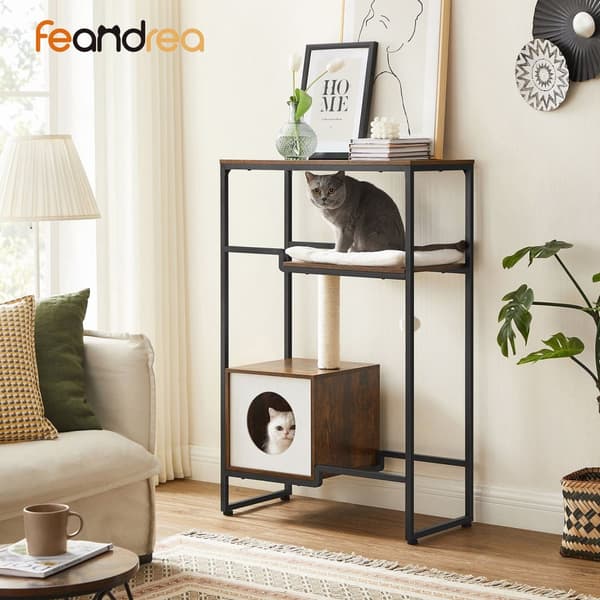 Kradsetræ, Feandrea, 74x34x114 cm, Vintagebrun