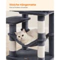 Miniatyrbild 6 av 6: Kattträd, Feandrea, 138 cm, Ljusgrå