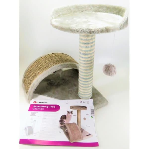 Kattträd Charlton grå. 35 x 35 x 45 cm. för kattunge - Flamingo Pet Products 35,000000