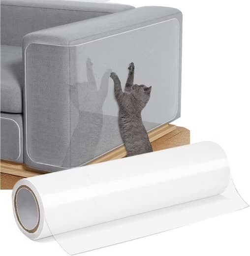 Möbelskydd för katt och hund, transparent soffskydd mot klösmärken