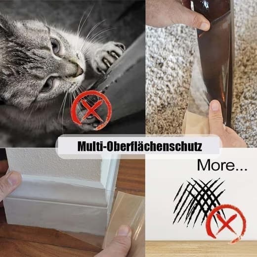 Möbelskydd för katt och hund, transparent soffskydd mot klösmärken