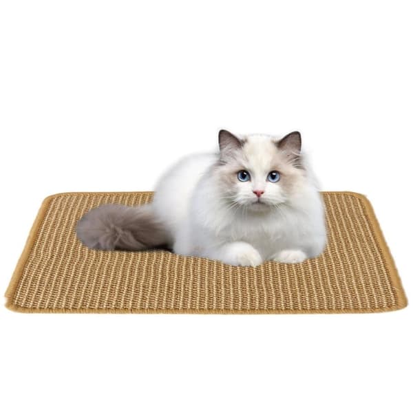 Raapimismatto kissoille – luonnollinen juuttiraapimislauta, kestävä lattiamatto ja kestävät kissan huonekalut 50x80cm