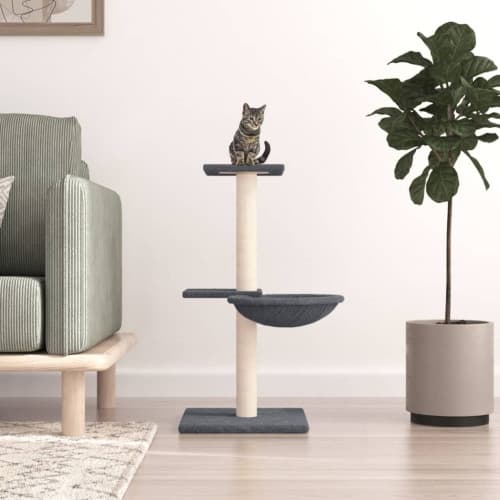 Klösträd med sisalpelare mörkgrå 72 cm