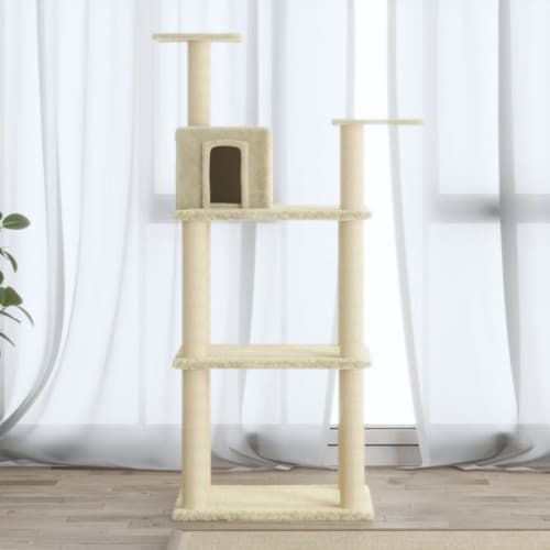 Klösträd med sisalpelare gräddvit 118,5 cm