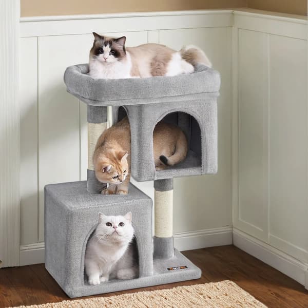 74 cm hög repstolpe, kattträd, stor plattform