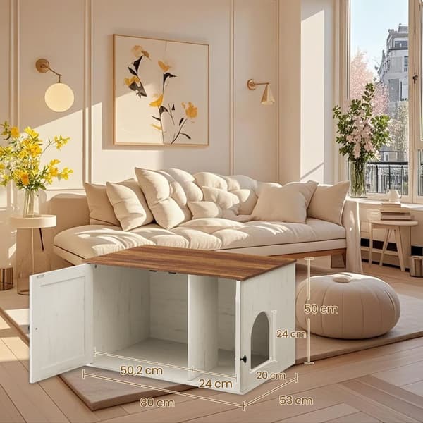 CAT House, kissan leipomo irrotettava ja väliseinä, sivupöytä