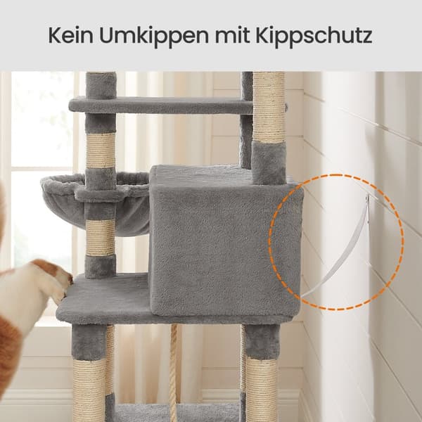 Skrabepost, XXL Scratching Post, Cat Scratching Post med hule