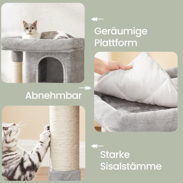 84 cm Hög skrapstolpe, skrapstolpe för stora katter, stor visningsplattform