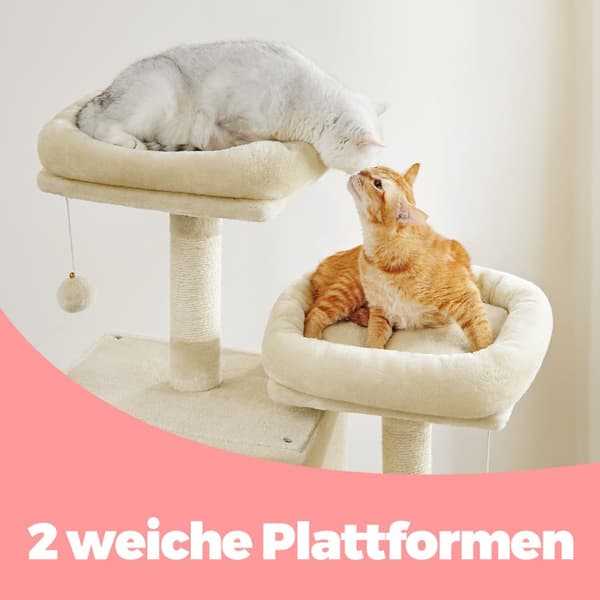 Kradsetræ, 60x50x206 cm, Beige