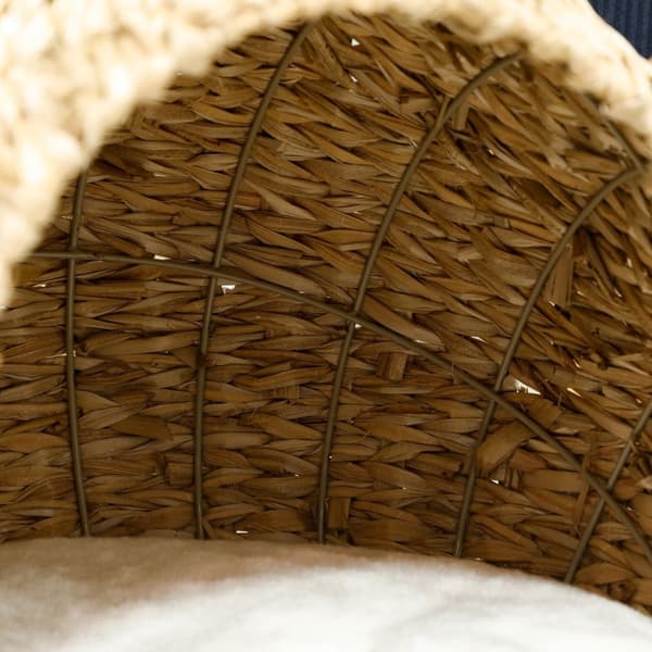 Rootz Cat Basket - Cat House - Pet Bed - Fluffy Pillow - Rymlig design - 45 x 41 x 37 cm