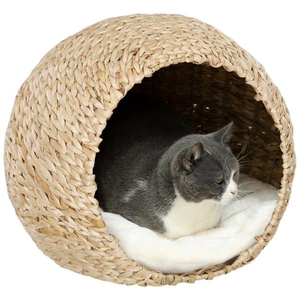 Rootz Cat Basket - Cat House - Pet Bed - Fluffy Pillow - Rymlig design - 45 x 41 x 37 cm