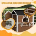 Pikkukuva 7 / 10: Rootz Outdoor Cat House - Säänkestävä kissansuoja - 2 tarinan kissan koti - irrotettava lattia - 66x66x90cm