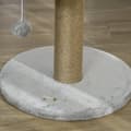 Miniatyrbild 9 av 10: Rootz Scratching Tree Cat Bed - Cat Basket - Play Ball - Mjuk plyschkomfort - 40 cm x 40 cm x 49 cm - Grå, brun