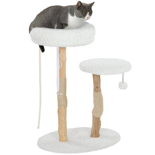 Rootz Scratch Tree Climbing Tree - Cat Tower - Cat Scratcher - Mysig säng - 58 cm x 40 cm x 85 cm