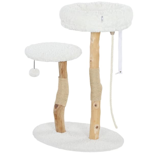 Rootz Scratch Tree Climbing Tree - Cat Tower - Cat Scratcher - Mysig säng - 58 cm x 40 cm x 85 cm