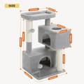 Miniatyrbillede 2 af 2: Multi-Level Katte Træ, Flere Hyggelige Lejligheder, Interaktive Kattelegetøj,AMT0237GY, L
