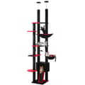 Miniatyrbillede 2 af 2: Justerbar Katte Trædtårn, Højde 230-252CM, Fem Niveauer,XXL, AMT0249BK