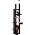 Miniatyrbillede 1 af 2: Justerbar Katte Trædtårn, Højde 230-252CM, Fem Niveauer,XXL, AMT0249BK