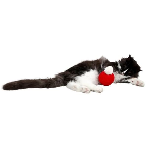 Kerbl ull katt lekboll - röd - 10 cm