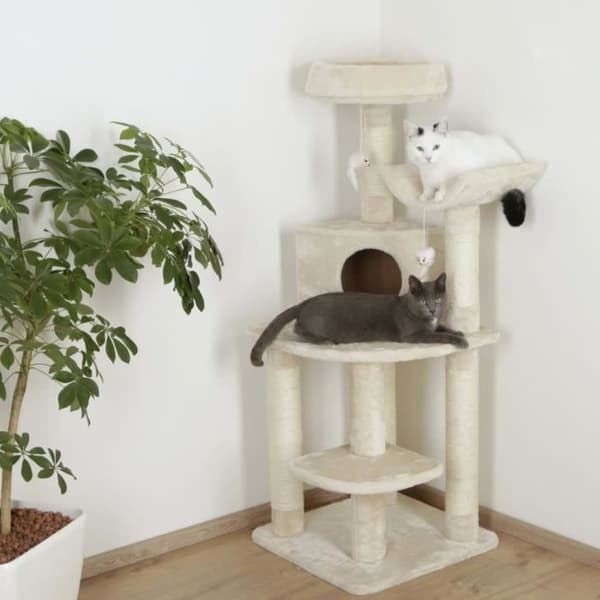 Kerbl Zirkonia Hörnskrapstolpe 130 cm Kräm