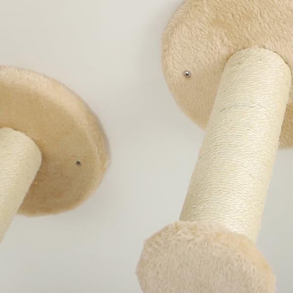 Katteklatrevæg Sæt, 20x31 cm, 110x56x73 cm, Beige