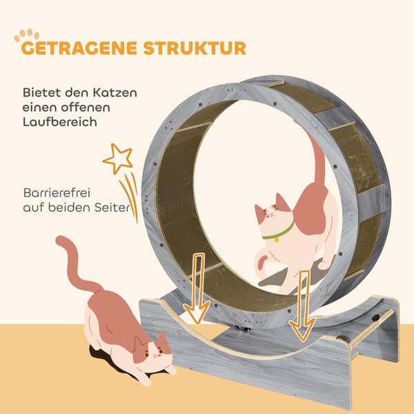 Kat Motion Wheel, 91x33.5x94 cm, Grå