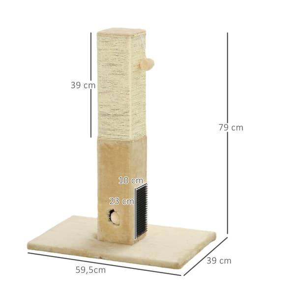 Klöspelare, 59.5x39x79 cm, Beige