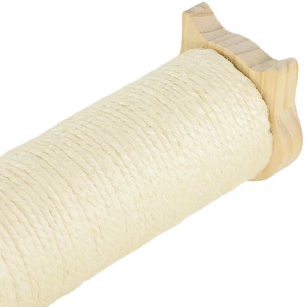 Kattklätterväggset, Steg: Ø10x27,5 cm, Klöspelare: 15,5x12,5x57,5 cm, Stege: 91x22x15,5 cm, Naturträ